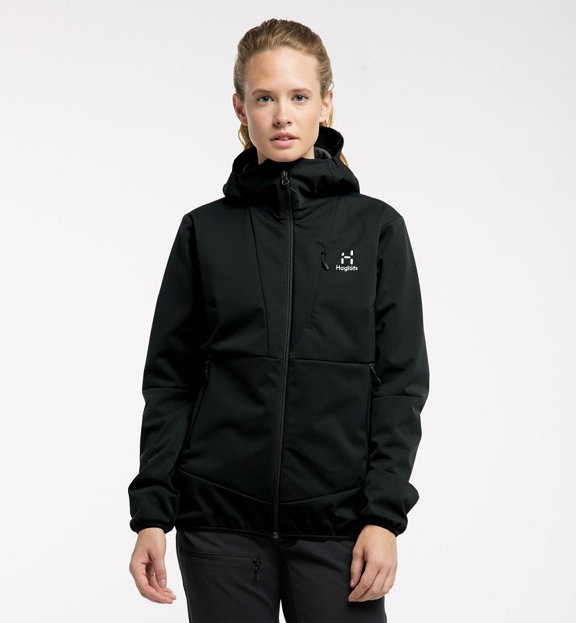 Haglöfs Womens Multi Flex Softshell Jacket Black New Zealand 53891HOPN